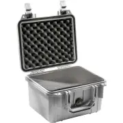Pelican 1300 Case - Silver with Foam