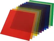 Color Filter Film, Gel Filters Light Simulation Universal Color Correction High Light Transmission 11.8 X 11.8in, for Film, Video, Photo, Stage, Lighting Correction (11pcs)