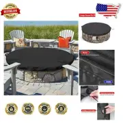 Robust Outdoor Round Fire Pit Cover - Protects 55" Fire Pits from Elements
