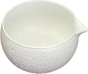 Matcha Bowl with Pouring Spout, 600 ml, Textured Japanese Style Chawan for Matcha Green Tea, Multipurpose Bowl for Salad, Cereal, Poke, Mixing