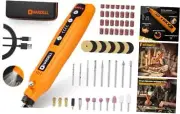 Mini Cordless Rotary Tool Kit, 5-Speed and USB Charging with 61 Cordless, Mini