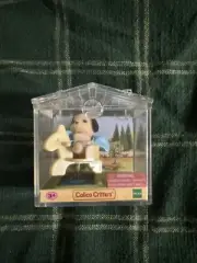 Calico Critters Epoch Sylvanian Beagle Dog Baby in Carry Case with Rocking Horse