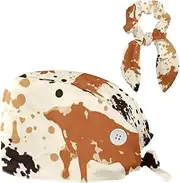 [YTYVAGT] Scrub Caps Women,Scrub Hats Suitable for Women,Animal Texture