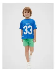 [Seed Heritage] Varsity Tee in Wave Blue