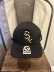 Rare 47 Hitch Chicago White Sox Baseball Black/Gold Rawlings Special Edition Hat