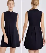 Baleaf Laureate UPF 50+ 2-In-1 Mini Sports Dress in Black Size L