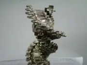 Hard Drive Art , 77 Pcs NEO NdFeB Neodymium Magnets Spiral Rotating DNA Tower