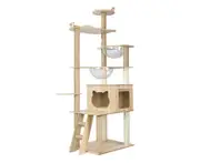 Alopet Cat Trees Scratching Post Scratcher Tower Condo House Furniture Wooden 174cm