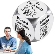 Date Dice Game for Couples - Fun Night Activity, Decision Dice, Creative Ideas for Valentine's Day and Game Night