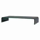 TV Stand/Monitor Riser Glass Black 90x30x13 cm vidaXL