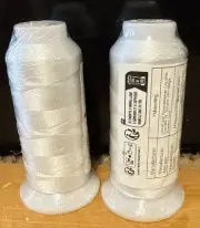 Nylon White Thread For Sewing, Beading, Upholstery, Leather 1250m