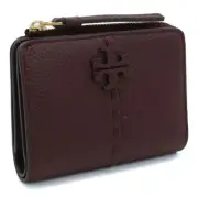 Tory Burch Mcgraw 148751 Bi-Fold With Coin Purse Wine Bordeaux Ladies JP