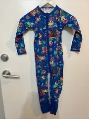 Bonds X Disney Little Mermaid Ariel Zip Wondersuit Sz 3 Bnwt (D58