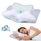 Cervical Pillow for Neck Pain Relief,Cradle Odorless Contour Memory Foam Pillows