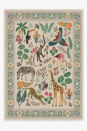 305' x 425' | Machine Washable Runner Rug | Kid & Pet Friendly | Indoor Rug | Iris Apfel Jingle Jungle Rug | Ruggable