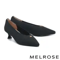在飛比找momo購物網優惠-【MELROSE】美樂斯 甜美氣質小蝴蝶結飛織布尖頭高跟鞋(