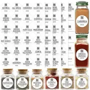 Spices Jar Labels Preprinted -120 pcs Minimalist Spice Labels Stickers Preprint