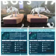 ARK ASCENDED PVE OFFICIAL PAIR BABY RAVAGER ALBINO #36 TOP STATUS PS5/PC/XBOX