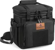Tactical Lunch Box, Large Expandable Insulated Lunch Bag, Durable Waterproof Leakproof Cooler Bag for Adults/Men/Women/Work Outdoor Beach Trips, 20 Ca