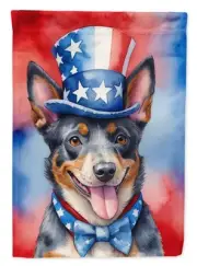 Australian Cattle Dog Patriotic American Garden Flag Mailbox Flag Decorative