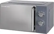 Russell Hobbs Honeycomb RHMM715G 17 Litre 700W Grey Solo Manual Microwave with 5 Power Levels, Integrated Timer and Defrost Function