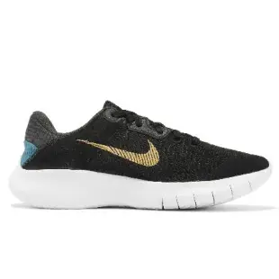 Nike 慢跑鞋 Flex Experience RN 11 NN 女鞋 黑 金勾 路跑 DD9283-008