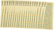 Yardwe 20pcs Guitar Finger Guide Stickers Fretboard Markers for Easy Learning Guitar Practice Tool for Beginners Durable Adhesive