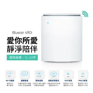 瑞典Blueair 福利品 490i 空氣清淨機(20坪) 經典i系列 抗PM2.5過敏原｜官方旗艦店