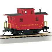 Bachmann 18445 HO-Scale Cass Scenic RR Bobber Caboose, Silver Series
