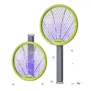 Electric Fly Swatter 4000V, 2-in-1 Foldable Bug Zapper Racket, Fly Zapper Mos...
