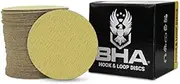 BHA 5" Inch No Hole Hook and Loop Sanding Discs for Orbital DA Sanders - 100 Pack (320 Grit)