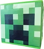 Minecraft Character World Officially Licensed Storage Boxes | 2 pack Foldable Storage Cubes Boombox Design | Perfect For Organising Children's Room, Kids Playroom