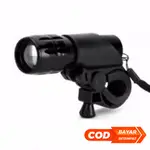 SPOLES 手電筒 MINI CREE Q5 2000S 防水特警警察 LED 手電筒中心自行車黑色