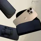 Side Flip Holster Pouch Belt Loop Clip Case Cover For iPhone 16e 15 Pro Max Plus