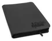 Ultimate Guard 8 Pocket Zipfolio Xenoskin Card Binder, Black