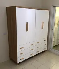 在飛比找Yahoo!奇摩拍賣優惠-【N D Furniture】台南在地家具-寶格原木拼白雙色