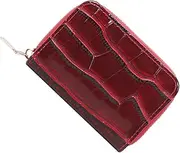 [WRITWAA] Credit Card Holder Wallet Compact Pu Travel Purse Multiple Slots for Cards and Stylish Accordion Design for Ladies Easy to Clean and Maintain for Daily Use and Travel