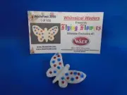 2004 Wade Whimsies Flying Flowers Red White Blue Butterfly LE 100 Wimsical Wader