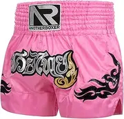CAMBOS MMA Shorts, Muay Thai, Martial Arts, Cage Fight, BJJ, Boxing, Grappling Fighting Shorts for Men Women Kids(Pink,XXX-Large)