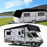 Motorhome Protective Roof Cover, 210D Oxford Fabric, Motorhome Protective Cover, Waterproof, Windproof, Rainproof, Sunproof, Caravan Tarpaulin, Motorhome Roof Protection Tarpaulin (7.5 x 3 m / 295.27