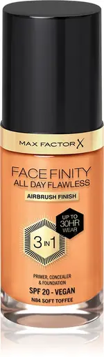 Max Factor Facefinity All Day Flawless 3 In 1 Foundation N84-Soft Toffee 30ml