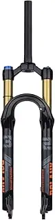 Kcolly Professional Air Pressure Front Fork Made of Aluminum + Magnesium Alloy Suitable for 27.5/29 Inch Bikes with Shoulder Control Lock/Wire Control Lock Max for XC/AM 2.4in Tire