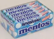 Mentos Mint Flavored Chewy Candy Box of 15 Rolls Bulk Candies Mints Mento