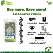 Sawchain S For 10" McCulloch EB14ES EB16ES Mac110 Mac115 Mac120 Mac130 Mac140