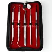 5 Pcs/Set Dental Tooth Scraper Mirror Scaler Set Calculus Plaque Remover Tools