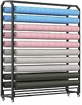 Commercial Fabric Exhibitor Of 8, 10, 12, 14, 16, 18 And 20 Rolls.Large Pendant Shelf For Vinyl Reels, Movies That Change Color For Cars, Tablecloths And Wrappers.Includes