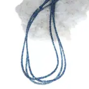 AAA Midnight Blue Sapphire Beads Faceted Rondelles 18"*NewWorldGems