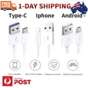USB Charger Cable Fast Charging Data Sync Cord for Type C IOS Android iPhone