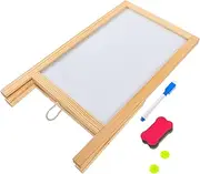 SUPVOX Wooden Chalkboard Small Message Board for Home Office Hotel Rustic Chalkboard Sign Whiteboard Outdoor Decor