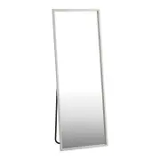Oikiture 166x60cm Rectangle Wooden Full Length Mirror Floor Mirrors White